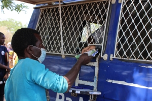 E-payment in progress, Balaka